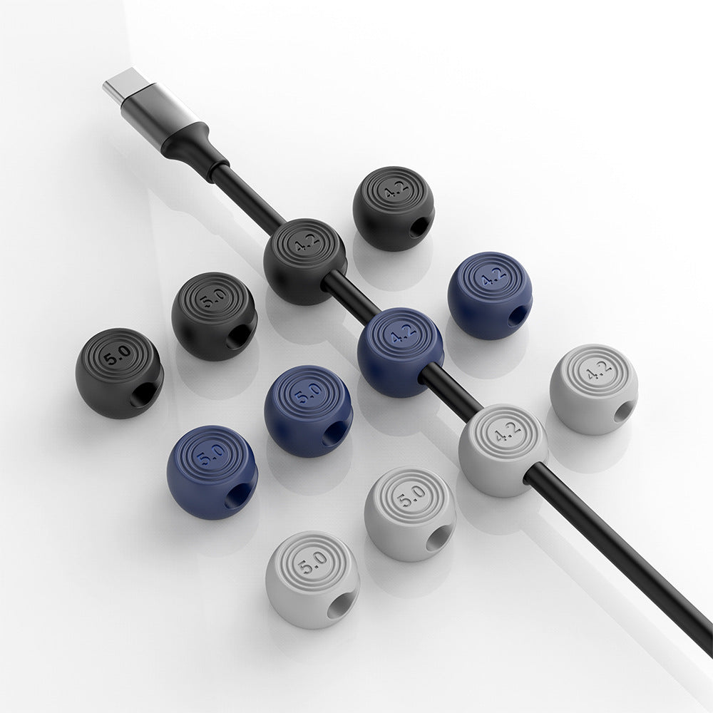 Factory Direct magnetic suction storage cable organizer data cable hub car console cable holder desktop storage Winder - image 2