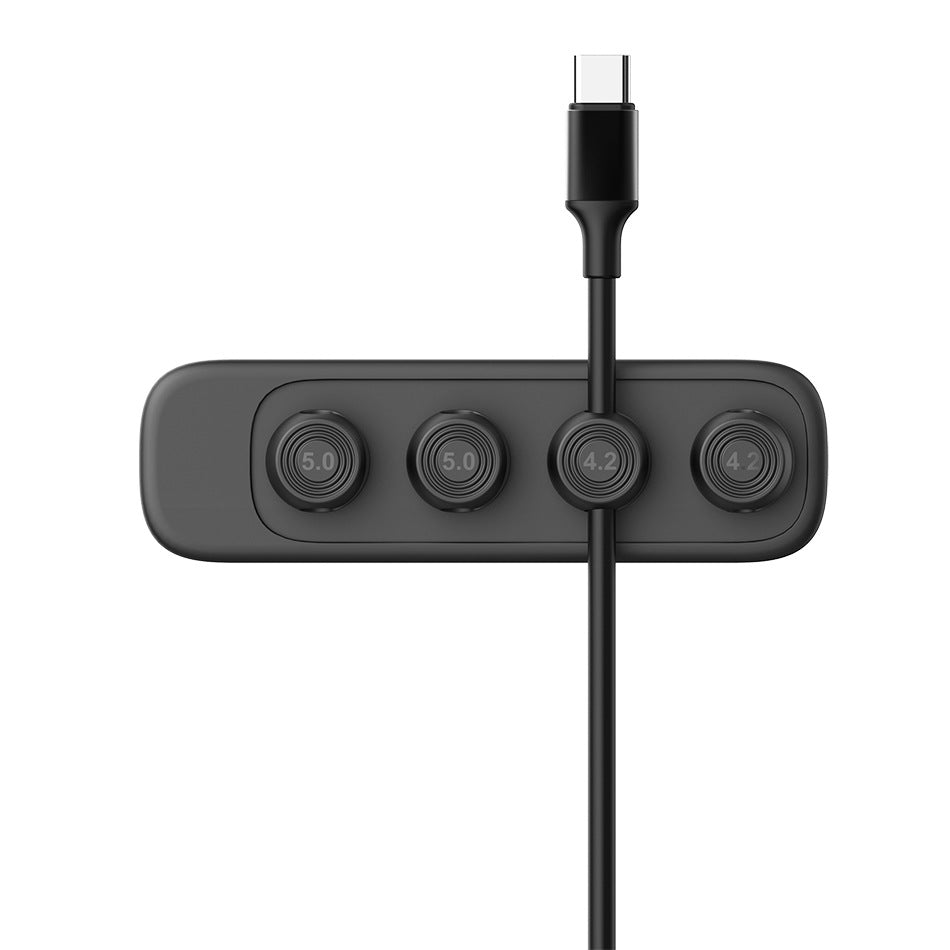 Factory Direct magnetic suction storage cable organizer data cable hub car console cable holder desktop storage Winder - image 5