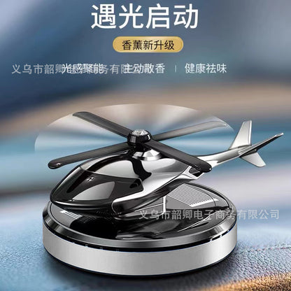 Cross-Border Solar Aircraft Car Aromatherapy High-End Men's Center Console Car Ornaments Long-Lasting Fragrance Car Aromatherapy - image 1