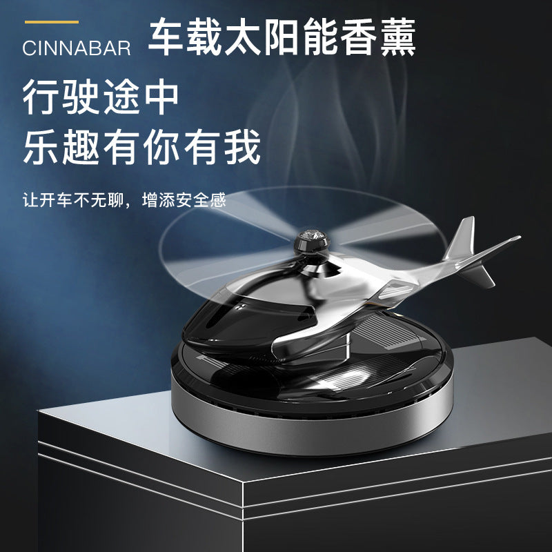 Cross-Border Solar Aircraft Car Aromatherapy High-End Men's Center Console Car Ornaments Long-Lasting Fragrance Car Aromatherapy - image 3