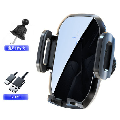 Manufacturer Wireless Charging Navigation Mobile Phone Holder 15W Fast Charging Air Outlet Universal Car Navigation Car Mobile Phone Holder - image 5