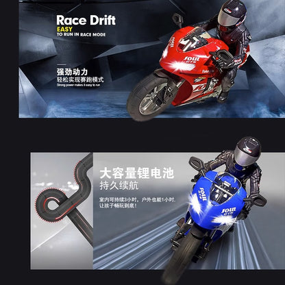 Cross-Border Remote Control Stunt Motorcycle Self-Balancing Car Tilt Drift Rotation Toy Racing Off-Road Vehicle Model Car - image 3
