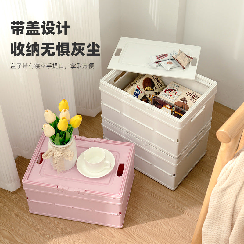 Toy Storage Box Foldable Plastic Sundries Storage Portable Box Multifunctional Car Organiser Household Storage Box - image 1