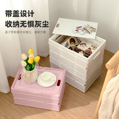 Toy Storage Box Foldable Plastic Sundries Storage Portable Box Multifunctional Car Organiser Household Storage Box - image 1