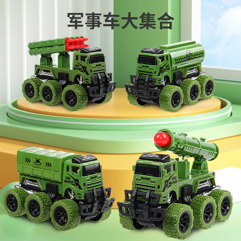 Chenghai toy children's Inertial Engineering vehicle excavator bulldozer kindergarten small gift doll machine toy wholesale - image 4