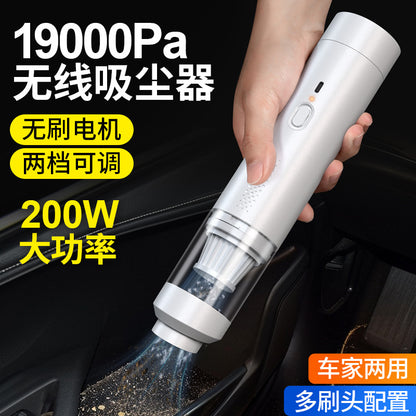 Car Vacuum Cleaner Handheld Vacuum Cleaner Suction and Blow Integrated Wireless Large Suction Hair Suction Brushless Vacuum Cleaner for Car - image 1