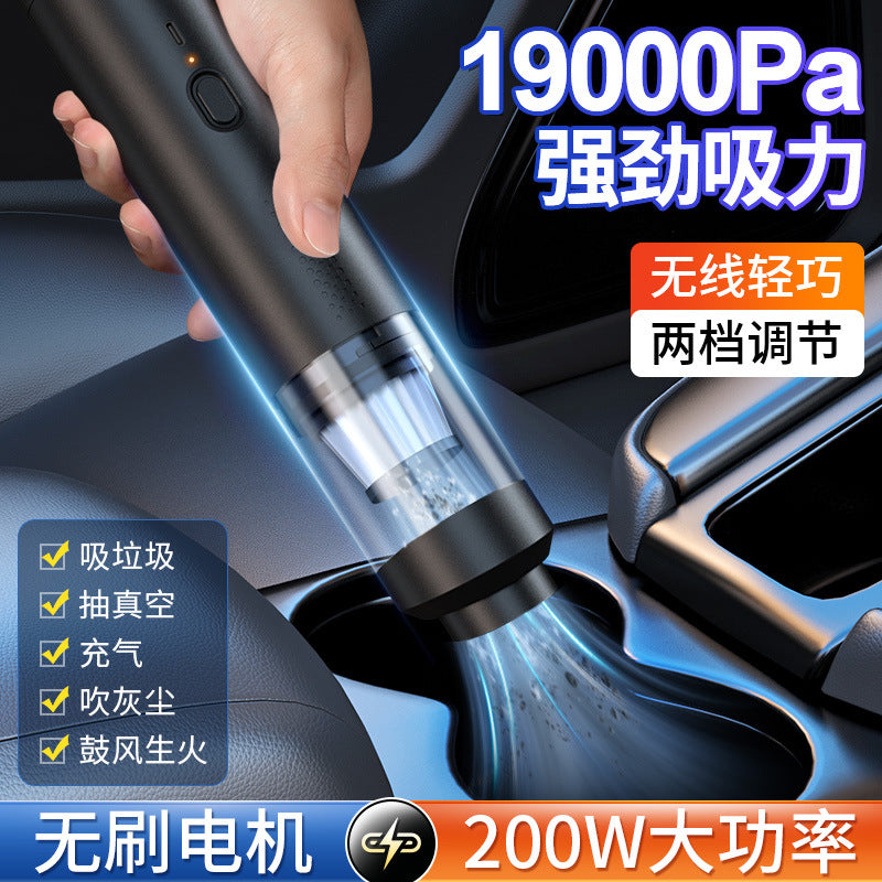 Car Vacuum Cleaner Handheld Vacuum Cleaner Suction and Blow Integrated Wireless Large Suction Hair Suction Brushless Vacuum Cleaner for Car - image 2