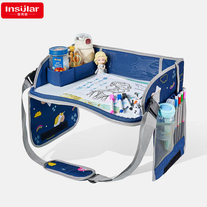 Yinmei children's portable travel car drawing board wiping children's drawing board car whiteboard drawing board tray - image 1