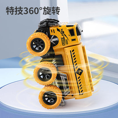 Military toys children's Inertial Engineering vehicle excavator bulldozer kindergarten small gift doll machine toys wholesale - image 3