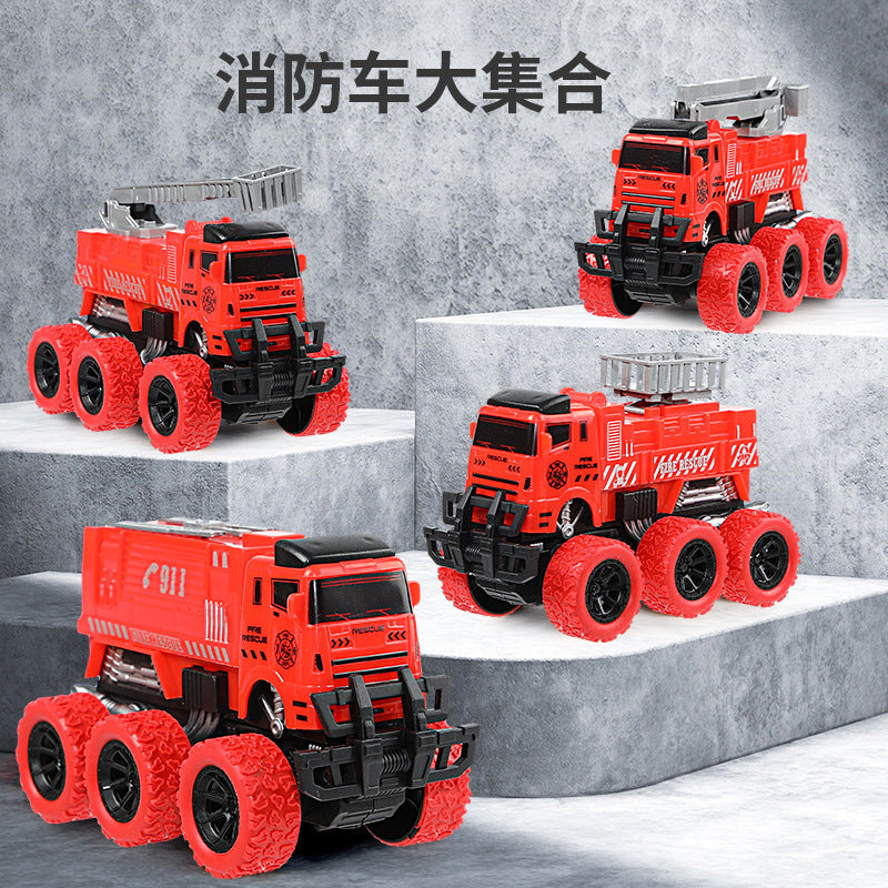 Military toys children's Inertial Engineering vehicle excavator bulldozer kindergarten small gift doll machine toys wholesale - image 4
