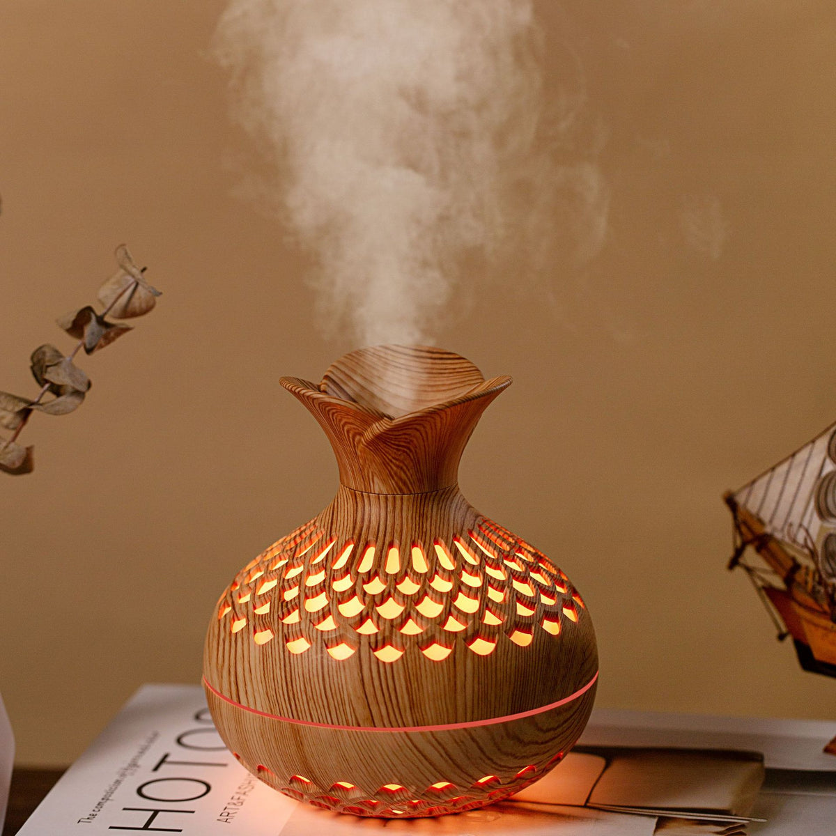 Strictly Selected Flower Humidifier Creative Vase Humidifier Household Small Humidifier Car Simple Humidifier - image 2