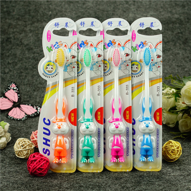 Shuchen Kidsren's Super Soft Hair Small Head Baby Toothbrush 3-6 Years Old ~ 12 Years Old Home Car Model Care for Gums Wholesale - image 2