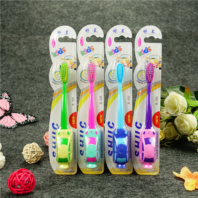 Shuchen Kidsren's Super Soft Hair Small Head Baby Toothbrush 3-6 Years Old ~ 12 Years Old Home Car Model Care for Gums Wholesale - image 3
