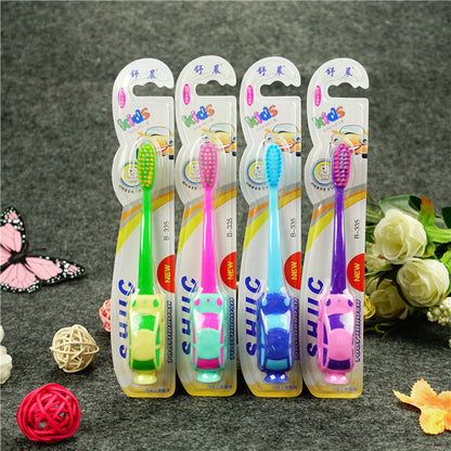 Shuchen Kidsren's Super Soft Hair Small Head Baby Toothbrush 3-6 Years Old ~ 12 Years Old Home Car Model Care for Gums Wholesale - image 3