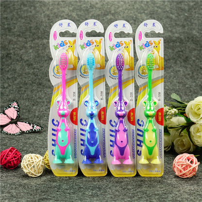 Shuchen Kidsren's Super Soft Hair Small Head Baby Toothbrush 3-6 Years Old ~ 12 Years Old Home Car Model Care for Gums Wholesale - image 4