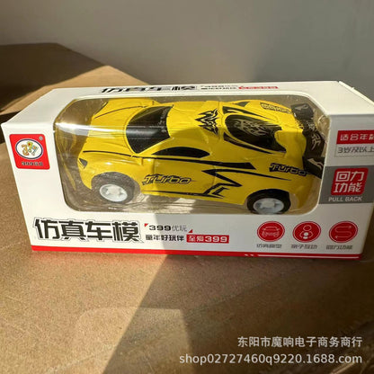 New pull back simulation car model racing mixed mini car toy children's car model car wholesale color box gift - image 2