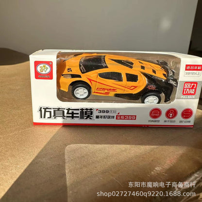 New pull back simulation car model racing mixed mini car toy children's car model car wholesale color box gift - image 3