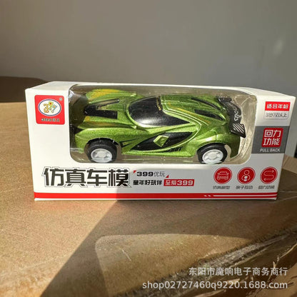 New pull back simulation car model racing mixed mini car toy children's car model car wholesale color box gift - image 4
