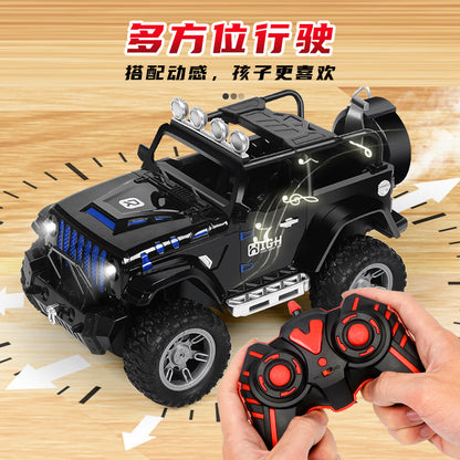 Remote Control Off-Road Vehicle Four-Wheel Drive Climbing Car Children's Drift Rechargeable Spray Stunt Remote Control Car Boy Toys Wholesale - image 1