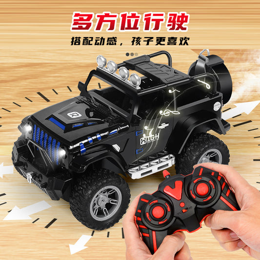 Remote Control Off-Road Vehicle Four-Wheel Drive Climbing Car Children's Drift Rechargeable Spray Stunt Remote Control Car Boy Toys Wholesale - image 1