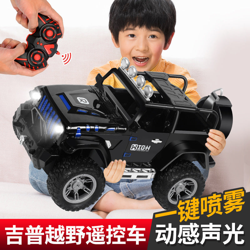 Remote Control Off-Road Vehicle Four-Wheel Drive Climbing Car Children's Drift Rechargeable Spray Stunt Remote Control Car Boy Toys Wholesale - image 3