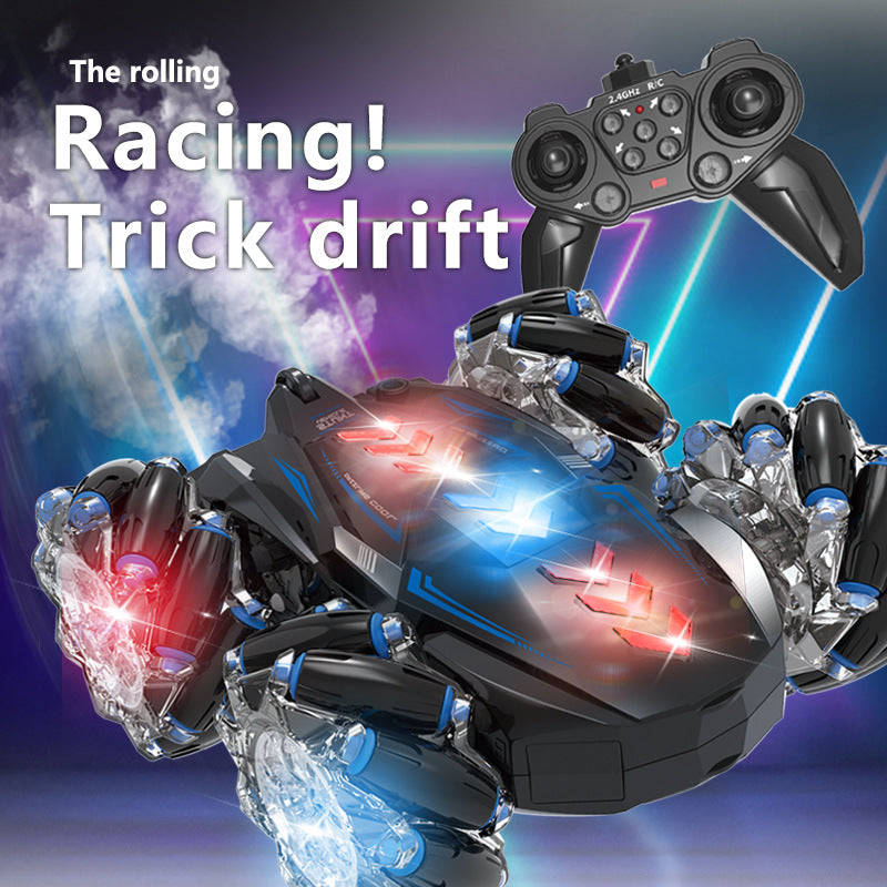 Children's remote control toy car double-sided spray car drift car gesture sensing four-wheel drive off-road vehicle cross-border hot wholesale - image 3