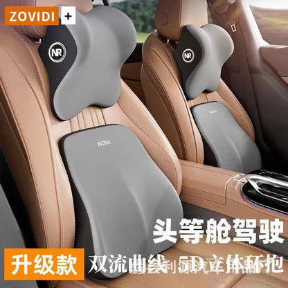 Car headrest neck protection suit latex car lumbar support pillow lumbar car support backrest seat driver waist protection - image 3