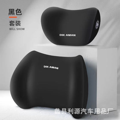 Car lumbar support waist support cushion lumbar cushion seat backrest car lumbar support driver cushion car pillow headrest suit - image 3