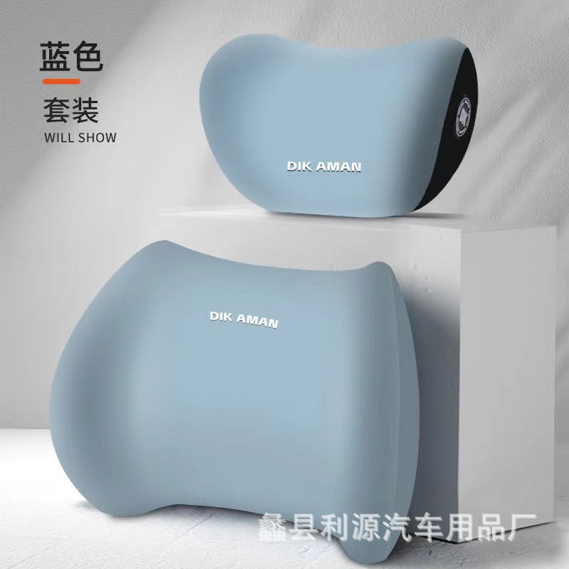Car lumbar support waist support cushion lumbar cushion seat backrest car lumbar support driver cushion car pillow headrest suit - image 4