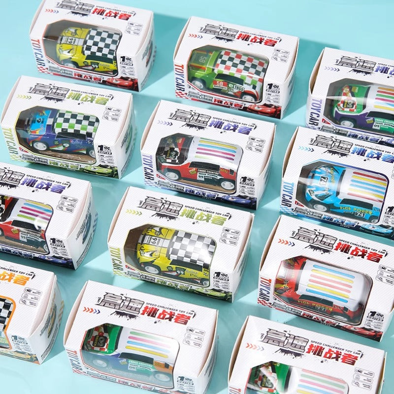 Children's boxed pull back iron car toy car boy student racing model toy reward small gift - image 2