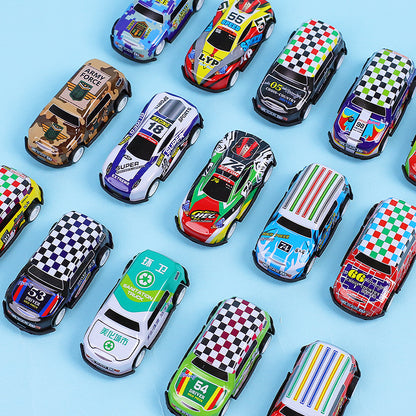 Children's boxed pull back iron car toy car boy student racing model toy reward small gift - image 3