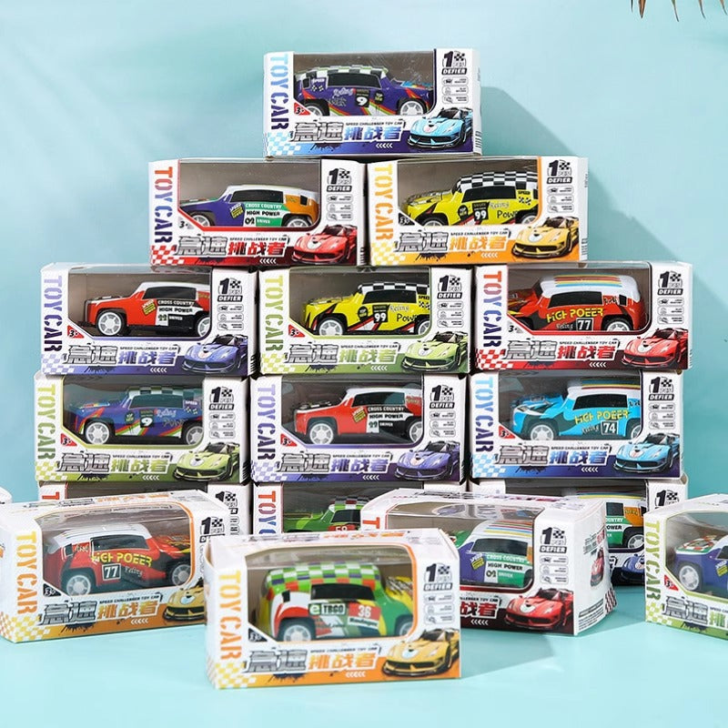 Metal pull back car toy boy student children Educational Mini racing model kindergarten small gift - image 1