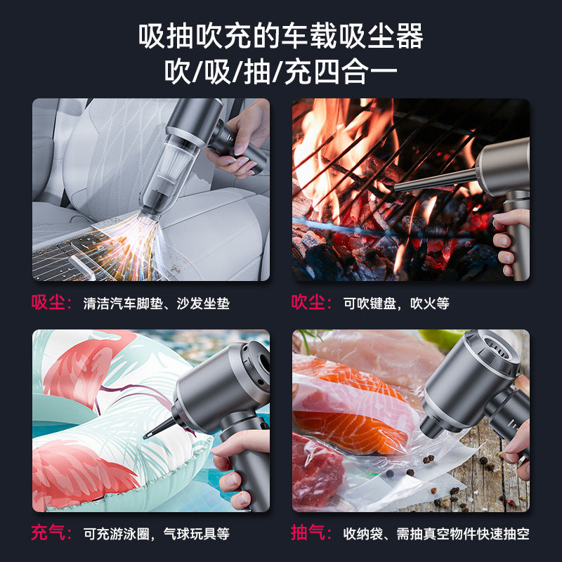 Car vacuum cleaner brushless high-power super three-speed adjustment power display handheld blowing suction integrated family car dual-purpose - image 3