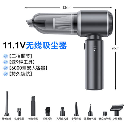 Car vacuum cleaner brushless high-power super three-speed adjustment power display handheld blowing suction integrated family car dual-purpose - image 4