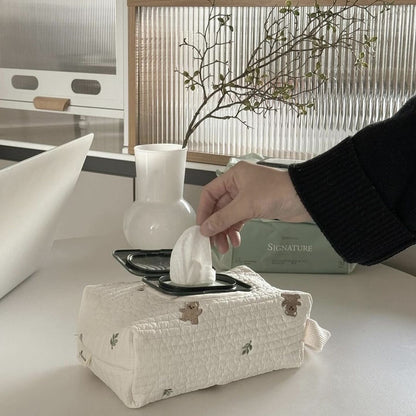 Ins-style Large Capacity Removable Tissue Bag Car Tissue Box Hanging Baby Car Wipe Bag Storage Bag - image 1