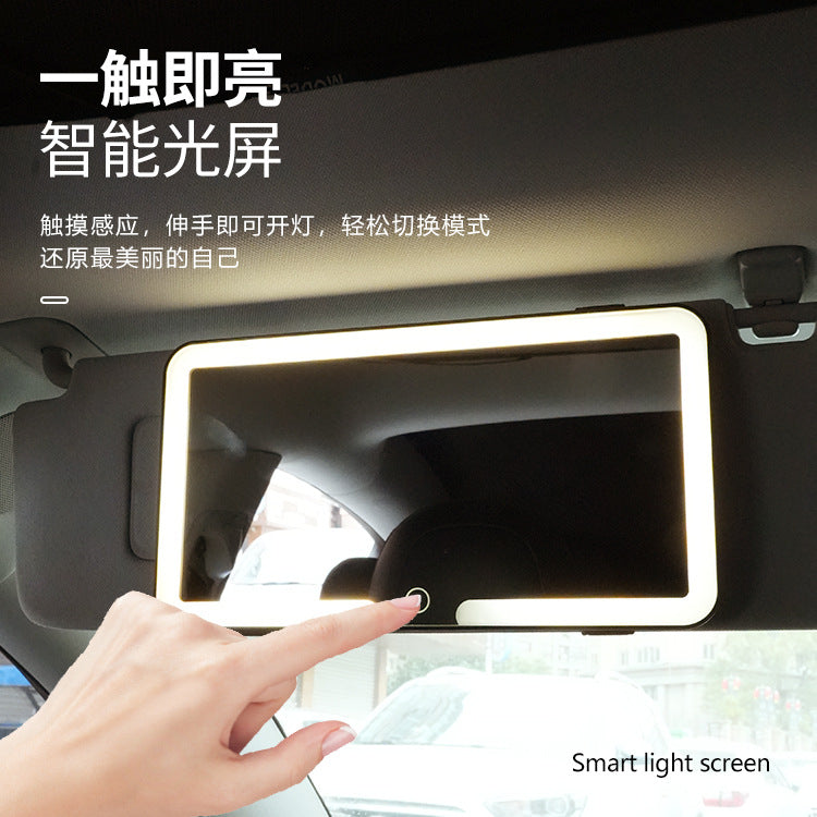Car Sun Visor Makeup Mirror with Led Lights, Illuminated Vanity Mirror with Led Lights, Foldable Makeup Mirror - image 4