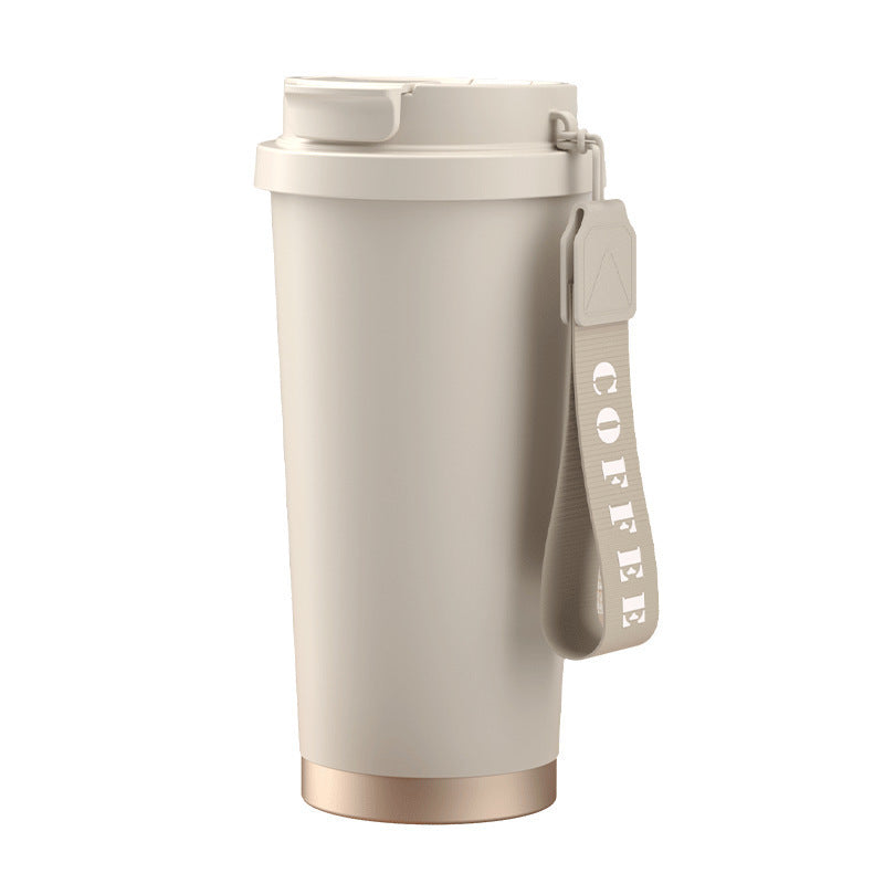 Internet Celebrity Double Coffee Cup Portable 316 Stainless Steel Thermos Cup with LOGO Large Capacity Car Gift Water Cup - image 5