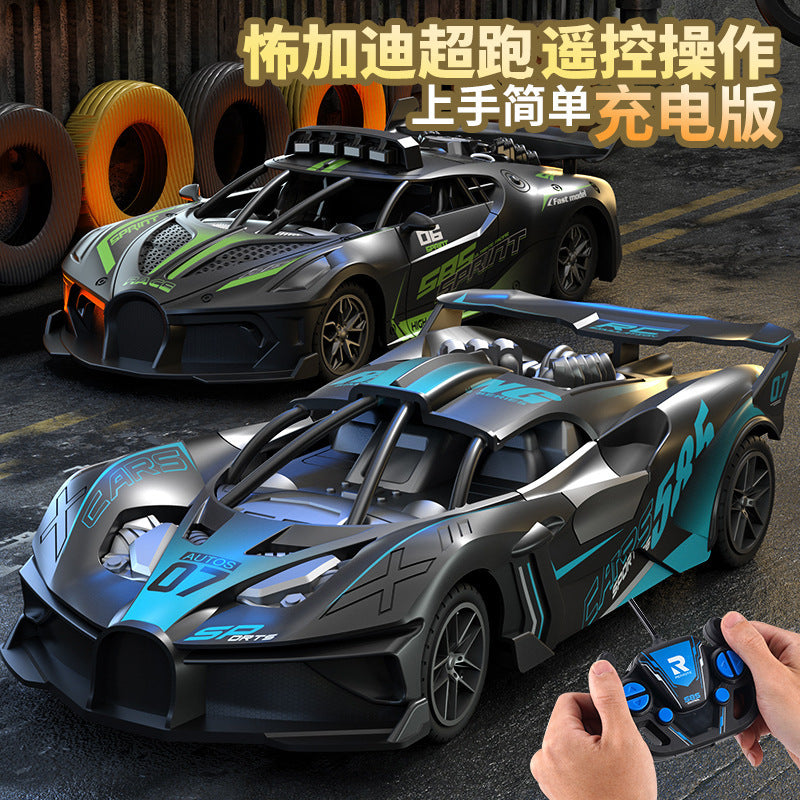 Remote control car rc racing four-way charging electric model fall-resistant high-speed racing car running children's boys toys wholesale cross-border - image 4