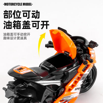Internet Celebrity Children's Inertia Motorcycle Toy Car Little Boy Fall-Resistant Toy Car Educational Simulation Model Street Stall Wholesale - image 3