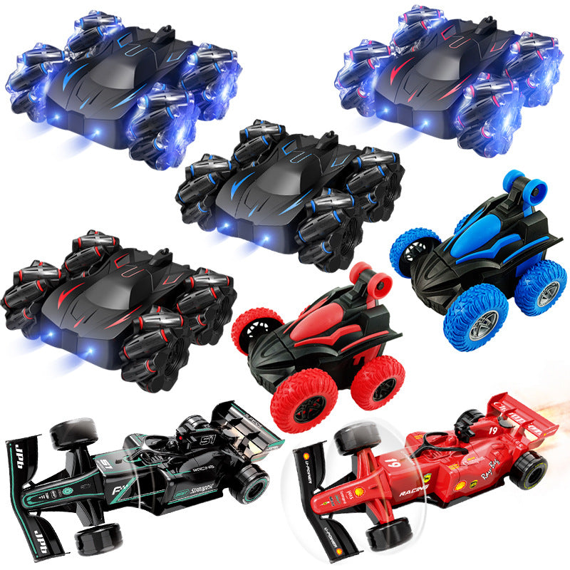 (Free Shipping) Chattering Explosions Remote Control Car Tumble Stunt Car Toy Electric Light Remote Control Car Toy - image 5