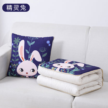 Digital Linen Style Two-In-One Pillow Quilt Dual-Purpose Sofa Pillow Car Multi-Functional Advertising Gift Wholesale - image 3