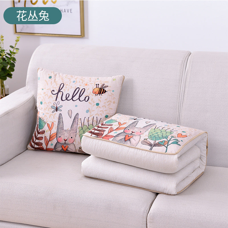 Digital Linen Style Two-In-One Pillow Quilt Dual-Purpose Sofa Pillow Car Multi-Functional Advertising Gift Wholesale - image 4