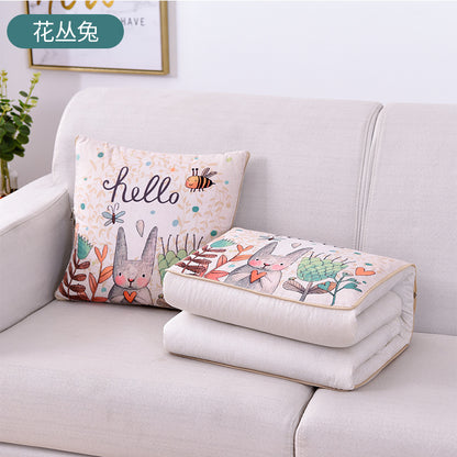 Digital Linen Style Two-In-One Pillow Quilt Dual-Purpose Sofa Pillow Car Multi-Functional Advertising Gift Wholesale - image 4