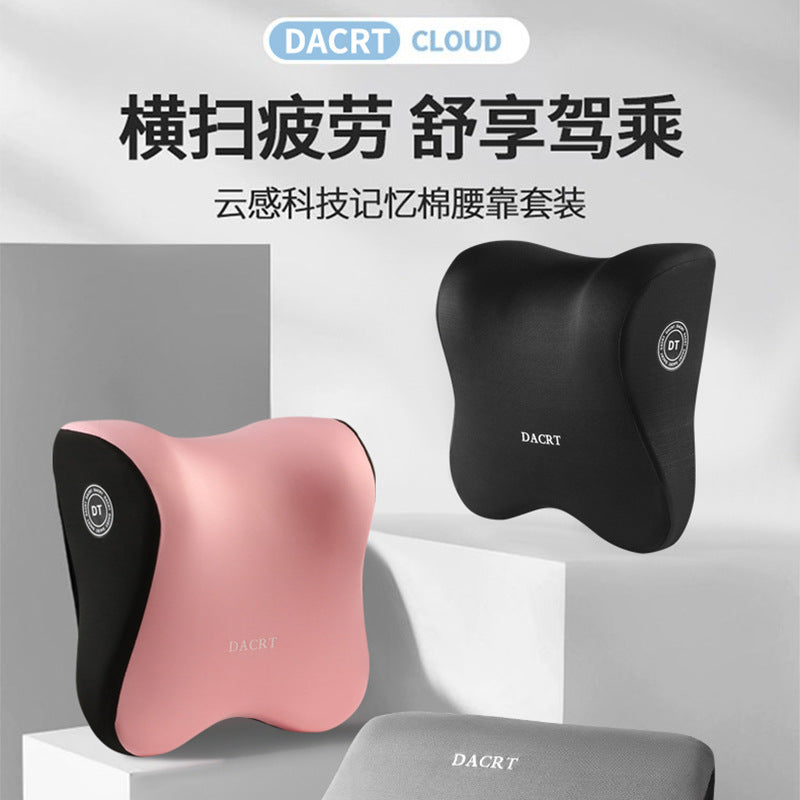 Car Headrest Waist Shoulder Pillow Neck Pillow Car Pillow Memory Foam Pillow Plus High Waist Back Cushion for Home Use - image 4