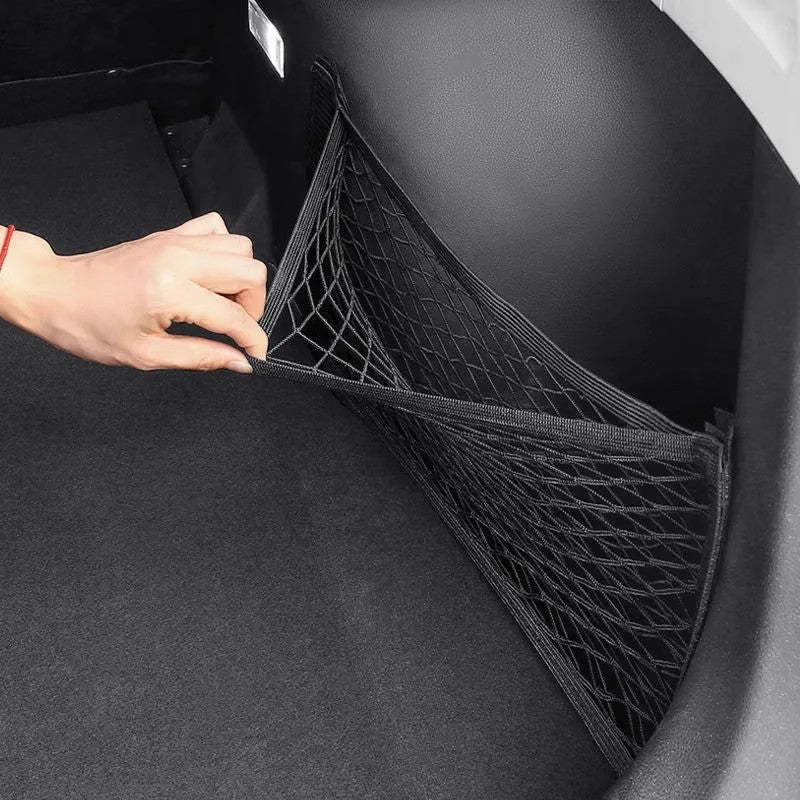 Car Trunk Storage Net Bag Velcro Car Trunk Supplies Storage Net Car Storage Bag Fixing Artifact - image 4