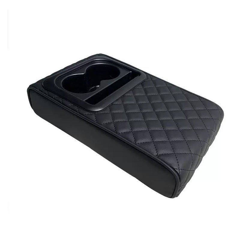 General-purpose car armrest box booster pad central armrest elbow pad water cup holder storage box auto supplies cross-border - image 5