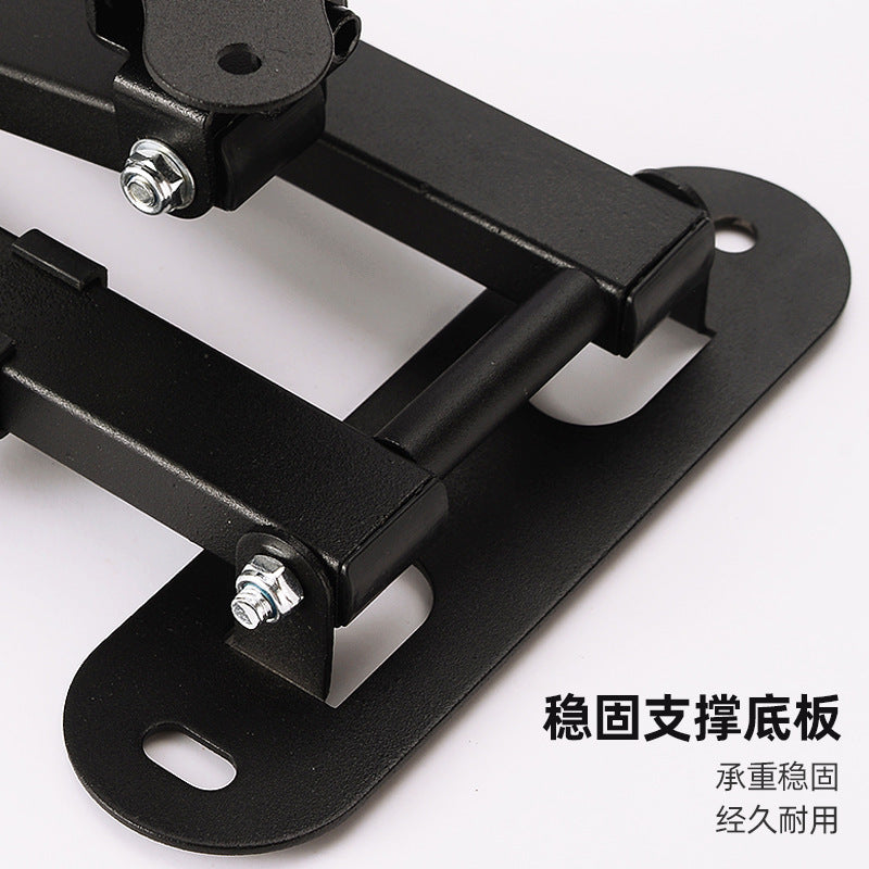 Wall-mounted Telescopic Tv Rack Monitor Bracket up and down Left and Right 180 ° Adjustment Head Steering 360 ° Spin - image 4