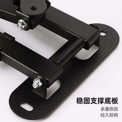 Wall-mounted Telescopic Tv Rack Monitor Bracket up and down Left and Right 180 ° Adjustment Head Steering 360 ° Spin - image 4