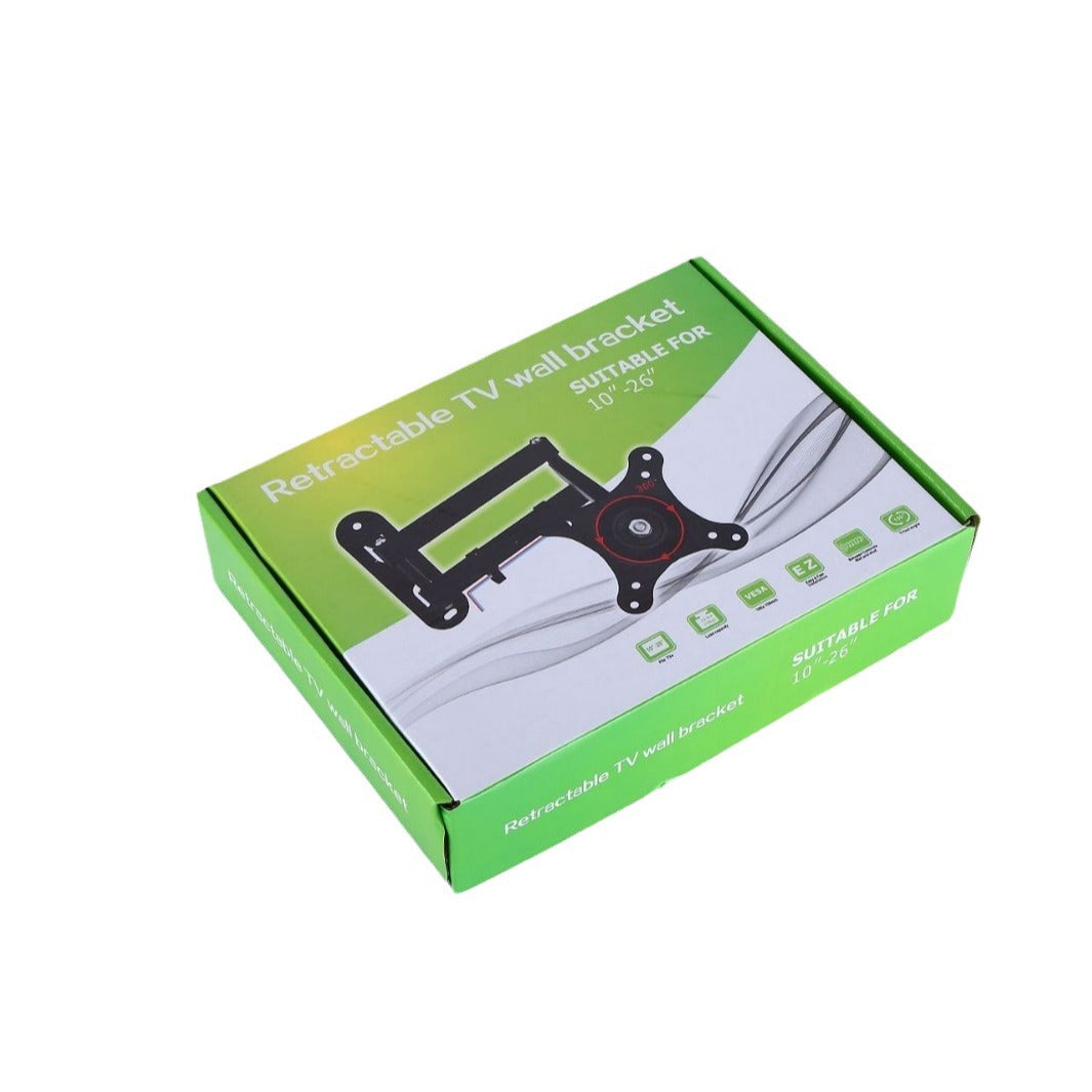 Wall-mounted TeleScopic Tv Rack Monitor Bracket Left and Right Steering 360 ° Spinning 10-32inch S28 - image 5