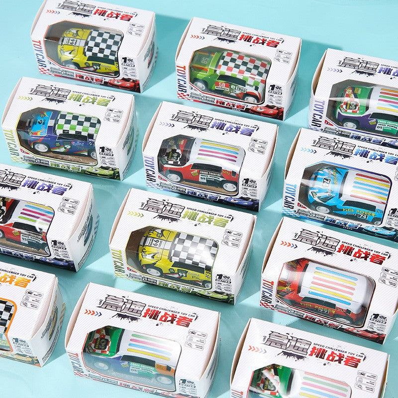 New Children Boxed Huili Iron Car Alloy Toy Car Boys Racing sports car Model Gift Box suit - image 4